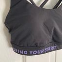 Lululemon  Athletica charcoal grey sports bra, inner tags, size 4, collab, active Photo 2