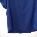 Lush Clothing Lush Navy Blue Split Neck Tabbed Sleeve Knee-length Shift Dress Photo 6
