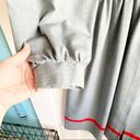 Donna Morgan Vintage  Dress Gray Red Midi Secretary Dress Size 4 Pleated Skirt Photo 3