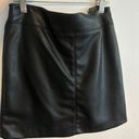 H&M Black Leather Skirt Photo 0