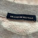 Brandy Melville Gray Crew Neck Sweater Photo 1