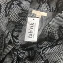 fab'rik Tulle Womens Blouse Size XS Tie Neck Bow Top Snakeskin Print NEW Photo 7
