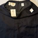 Talbots Knee Length Black Zip Up Skirt NEW Photo 3