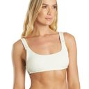 Quint Soul NWT  Malibu High Rise Ivory/White Ribbed Bikini Set - S/M Photo 4