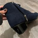 Nordstrom Rack Navy Blue Suede Booties Photo 2