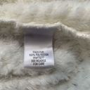 Croft & Barrow  Vest Cream Faux Fur Textured Open Front Fuzzy Cozy Warm Petite XL Photo 6