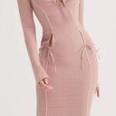 House Of CB NWT  'Ophelia' Crystal Cutout Midi Dress dusty pink balletcore Photo 0