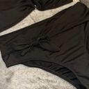 Zaful Black High Waisted Bandeau Bikini Size large Photo 1