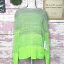 Treasure & Bond Women’s Green Space Dye Pullover Sweater in a size small Photo 2