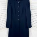 Dress Barn  Pinstripe Long Line Blazer Jacket Blue Tan 10 Suit Coat Photo 8