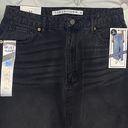 Tinseltown NWT  Hi Rise Maxi Black Skirt Denim Jean skirt front opening Junior M Photo 4