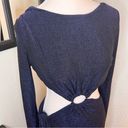 Meshki  Navy Christina Backless‎ Wrap Dress Size L NWT Photo 11