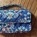 Vera Bradley  Chandelier Floral Wristlet Wallet Blue Photo 2