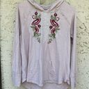 Coldwater Creek Cold water creek size medium pale pink embroidered hoodie boho western Photo 4