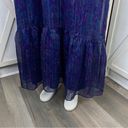 EXPRESS  Paisley Tiered Ruffle Sleeveless Maxi Dress Purple Small Photo 5