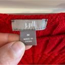 J.Jill  Ruby Red Braided Knit So Soft Sweater size Medium Perfect Condition Photo 3