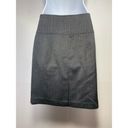 BCBGeneration Size 2 Gray Button Fly A-Line Pencil Skirt Office Career Business Photo 2