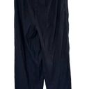 J.Jill  Navy Wide Leg Cropped Linen Blend Belted Pants Size Small Photo 2