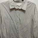 The Row All: Tan Striped Button Up Top Photo 2