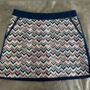 Lady Hagen 🌹 **SIZE 10 BLUE/ ORANGE CHEVRON GOLF TENNIS SKIRT SKORT Photo 0