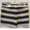 The Loft NWT Riviera Shorts Cotton Blue Pink Stripes Nautical 4” Inseam Women’s 14 Photo 3