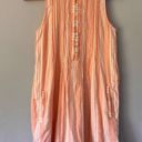 Faherty  Isha Dress in Sepia Neutral Stripe Photo 1