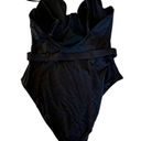 Good American NWT  Wire Cup Belted One Piece Swimsuit in Black - Size 4 (XL) Photo 5