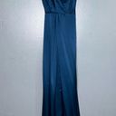 Yumi Kim Rush Hour 100% Silk Maxi Wrap Dress/Gown NWT in Ink Blue Size Small Photo 7