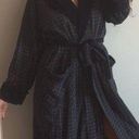 Victoria's Secret Vintage Y2K Victoria’s Secret Country Velvet Cotton Blue Green Red Plaid Robe Photo 0