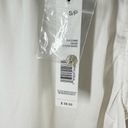 T Tahari  Airflow Ruffle Neck Smocked Sleeveless Top Size Small Oyster White Photo 7