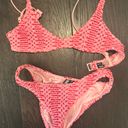 Triangl pink crochet swimsuit Photo 2