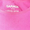 Garage Pink Ribbed Crop Tank Photo 1