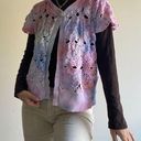 Dress Barn Pastel Tie Dye Crochet Knit Cardigan Photo 0