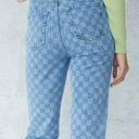 PacSun Eco Checkerboard High Waisted Straight Leg Jeans Photo 1