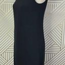 Vince  100% Silk Sleeveless Shift Dress in Black LBD Exposed Zip Back Size US 2 Photo 7