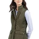 Barbour Barobour Wray Olive Qulted Gilet Vest Size 6 Photo 0