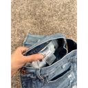 American Eagle  high rise girlfriend jean short distressed denim cut off size 8 Photo 5