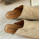 Anthropologie Jeffrey Campbell Favela-2 leather suede stacked heel pointed toe mules 9.5 Photo 2