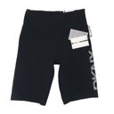 DKNY  SPORT Women's Embellished Logo Bike Shorts Stretchy Comfy Black XS NWT Photo 1