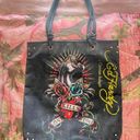 Ed Hardy y2k true vintage don  christian audigier “love kills slowly” tote bag Photo 3