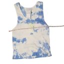 Daydreamer  La Eye Tie Dye Tank In Periwinkle Cloud Crop Tank L NWT Photo 7