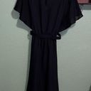 Vintage black dress with belt Melissa Petites • modest dress • black wedding Photo 0