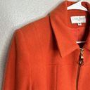 Krass&co CASUAL CORNER &  Orange Wool Blend Zippered Jacket Photo 4