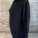 Lush Clothing Lush Womens Black Long Sleeve Ribbed Turtleneck Cozy Pullover Sweater Medium Photo 3