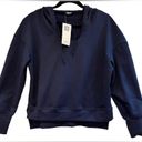 Zeagoo Navy Blue Hoodie Sweatshirt Draw String Size Medium Cotton Blend NWT Photo 1