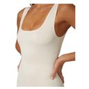 We Wore What NEW  Women's Size Small Off White Ribbed Bodysuit Photo 1