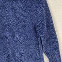 J.Jill  Chenille Women's Sweater Size MP Blue Long Sleeve Casual Soft Chunky Photo 2