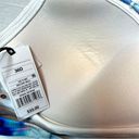 Shade & Shore  White & Blue Tie-Dye Crochet Light Lift Bikini Top Size 36D New! Photo 9