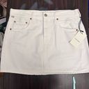 Citizens of Humanity  BEATNIK MINI SKIRT Cocos White Size 28 3166C-1248 Photo 6