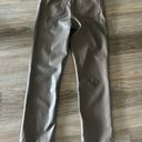 Abercrombie & Fitch Abercrombie Dark Green ‘90s Straight Ultra High Rise Vegan Leather Pants Photo 3